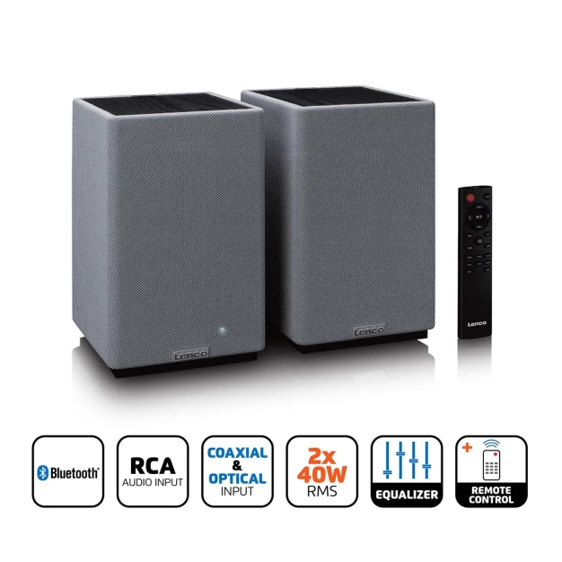 Lenco SPB-240BKGY Bluetooth Hi-Fi колонки Black/Grey