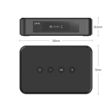 Arylic LP10 мережевий аудіо-стример Wi-Fi/Bluetooth чорний