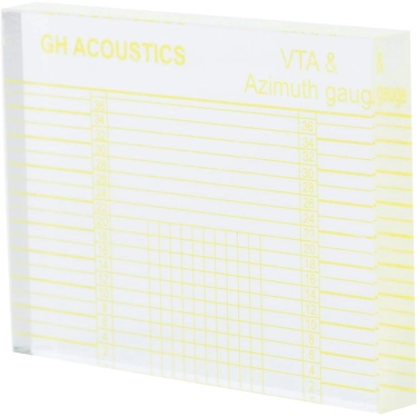 Шаблон налаштування VTA та азимуту картриджа GH Acoustics