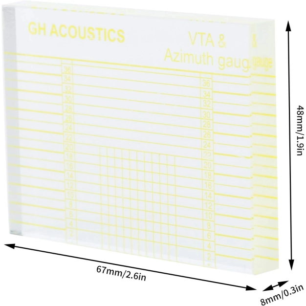 Шаблон налаштування VTA та азимуту картриджа GH Acoustics