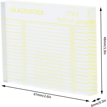 Шаблон налаштування VTA та азимуту картриджа GH Acoustics