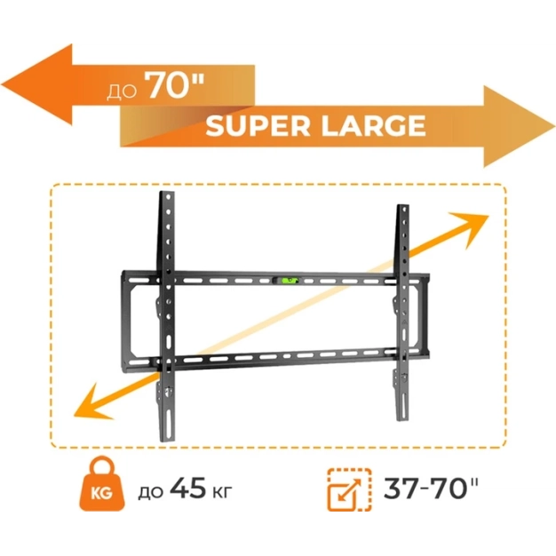 Настінний кронштейн ITech PLB-64 для ТВ 37-70" Black