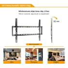 Настінний кронштейн ITech PLB-64 для ТВ 37-70" Black