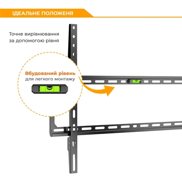 Настінний кронштейн ITech PLB-64 для ТВ 37-70" Black