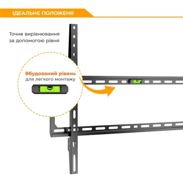Настінний кронштейн ITech PLB-64 для ТВ 37-70" Black