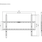 Настінний кронштейн ITech PLB-64 для ТВ 37-70" Black