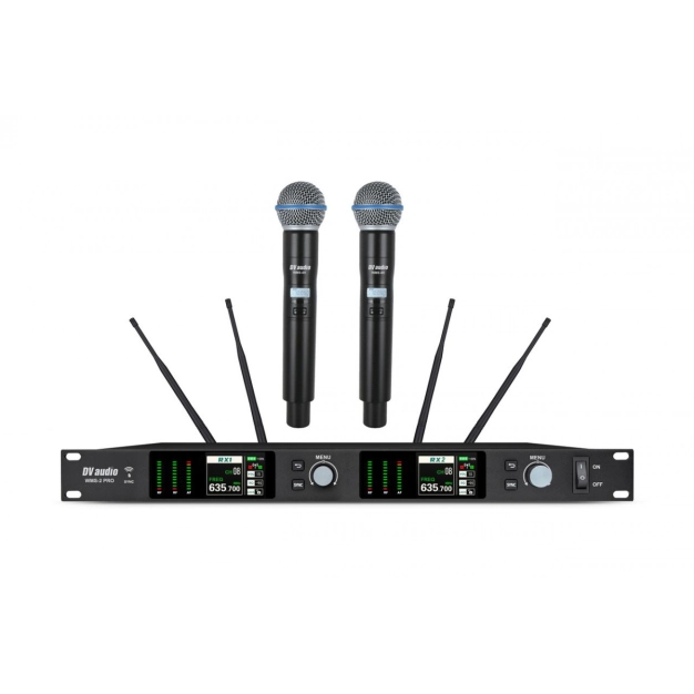 Радіосистема DV audio WMS-24H PRO MKII з 2 мікрофонами UHF