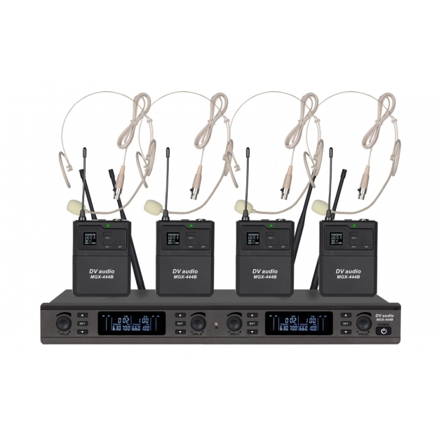 Радіосистема DV audio MGX-444B із 4 гарнітурами UHF