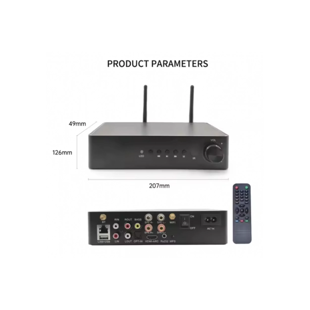 Підсилювач мережі DV audio WMP-260 PRO Wi-Fi Bluetooth