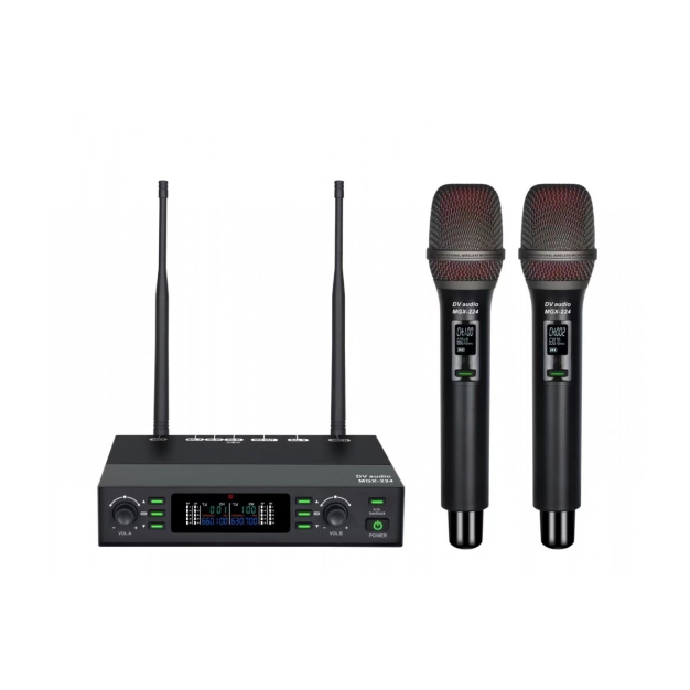 Радіосистема DV audio MGX-224 з 2 мікрофонами UHF