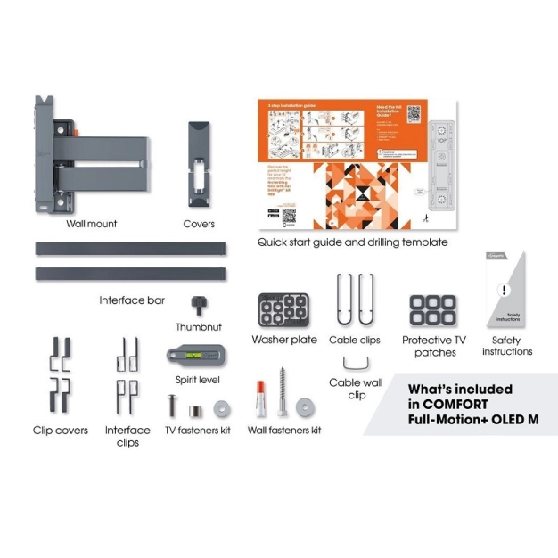 Vogel’s TVM 3463 — кронштейн для ТВ 32–65" з поворотом 180°