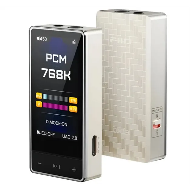 ЦАП із підсилювачем для навушників FiiO QX13 Titanium Gold