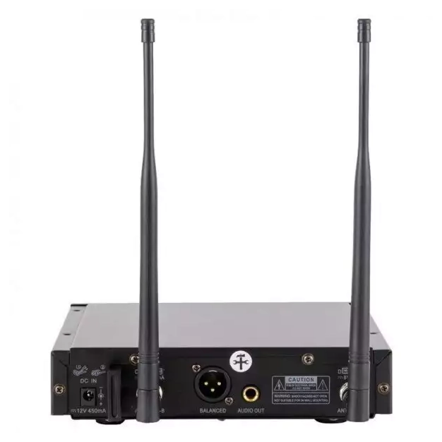 Радіосистема DV audio WMS-12T H Black з наголовним мікрофоном