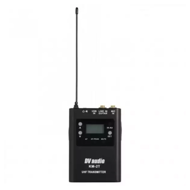 Радіосистема DV audio WMS-12T H Black з наголовним мікрофоном