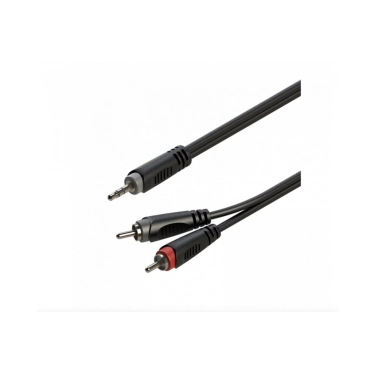 Міжблочний аудіокабель 2 RCA - mini Jack 3.5 мм 2 м