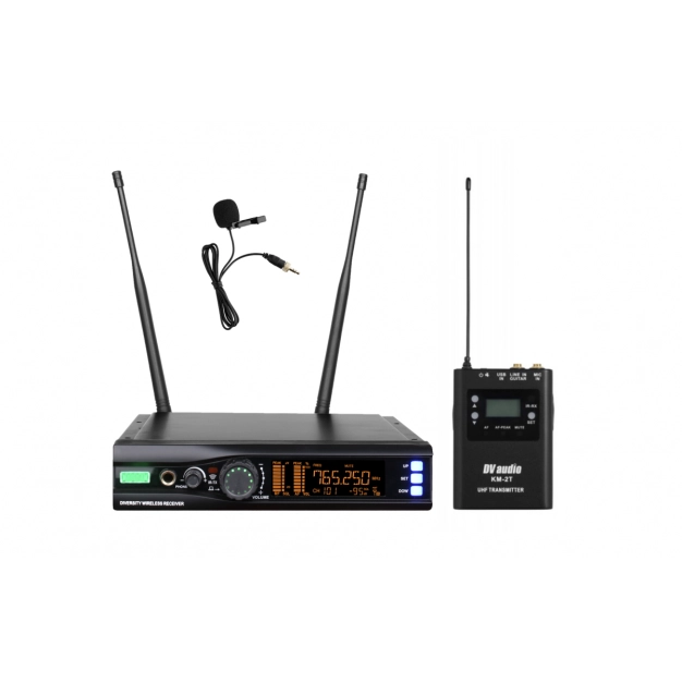 Бездротова радіосистема DV audio WMS-12T із петличним мікрофоном
