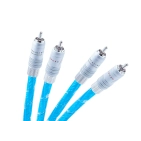 RCA кабель Supra Sword Excalibur ISL Rhodium 1 м Ice Blue