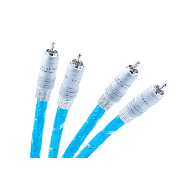 RCA кабель Supra Sword Excalibur ISL Rhodium 1 м Ice Blue