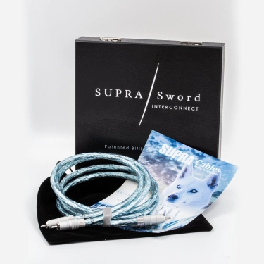 RCA кабель Supra Sword Excalibur ISL Rhodium 1 м Ice Blue
