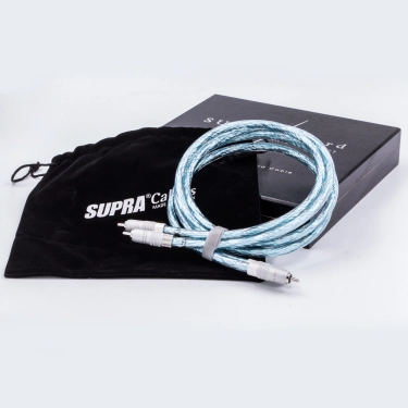RCA кабель Supra Sword Excalibur ISL Rhodium 1 м Ice Blue
