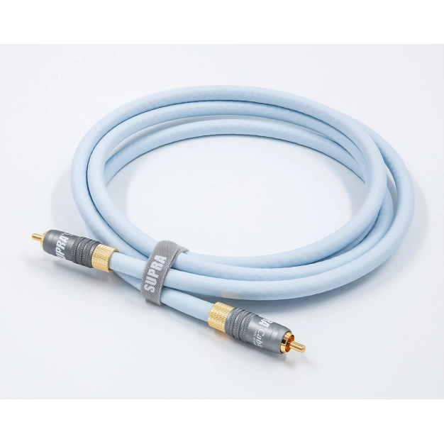Цифровий кабель Supra Trico 1RCA-1RCA Digital 2 м Ice Blue
