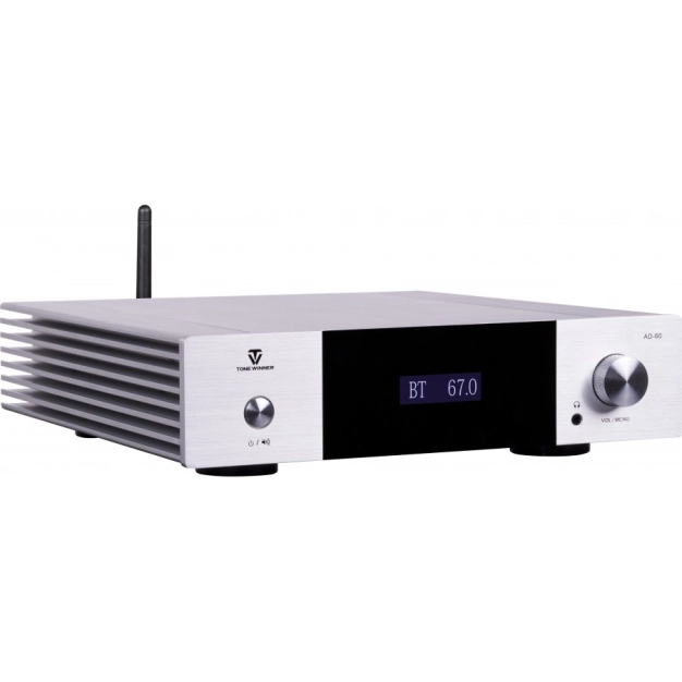 Стереопідсилювач ToneWinner AD-60 Silver з HDMI ARC та Bluetooth