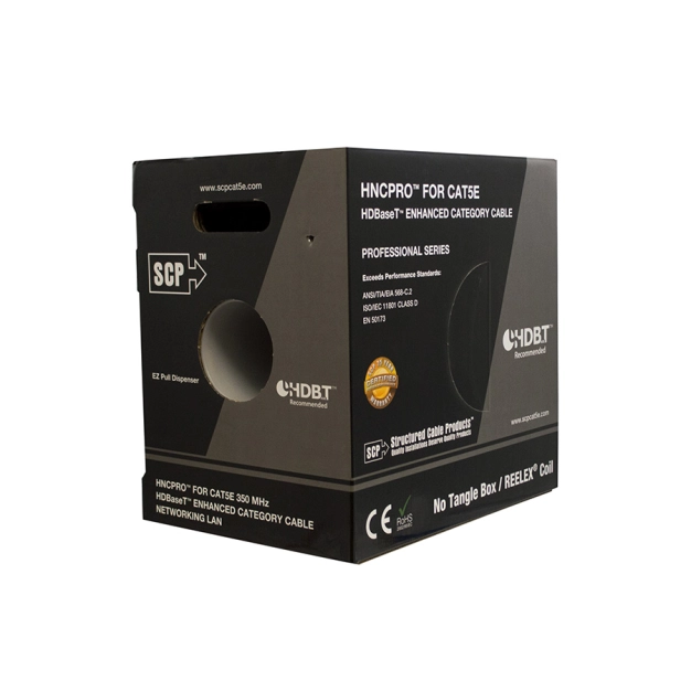 Кабель SCP HNCPRO-BL-D Cat5e U/UTP 305 м Blue для HDBaseT