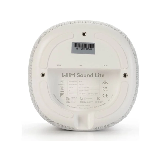 Бездротова акустика WiiM Sound Lite White з Wi-Fi 6E та Bluetooth 5.3