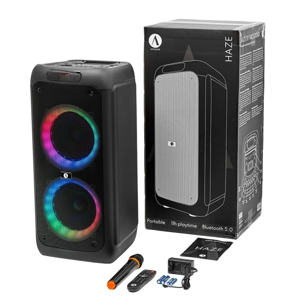 Портативна акустика ArcSound HAZE 2x8 Black Bluetooth