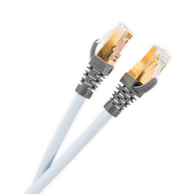 Мережевий кабель Supra CAT 8 STP FRHF RJ45-RJ45 0.5 м Blue