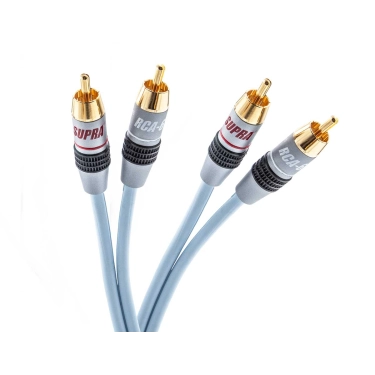 Міжблочний кабель Supra DUAL 2RCA-2RCA Audio 1.5 м Ice Blue