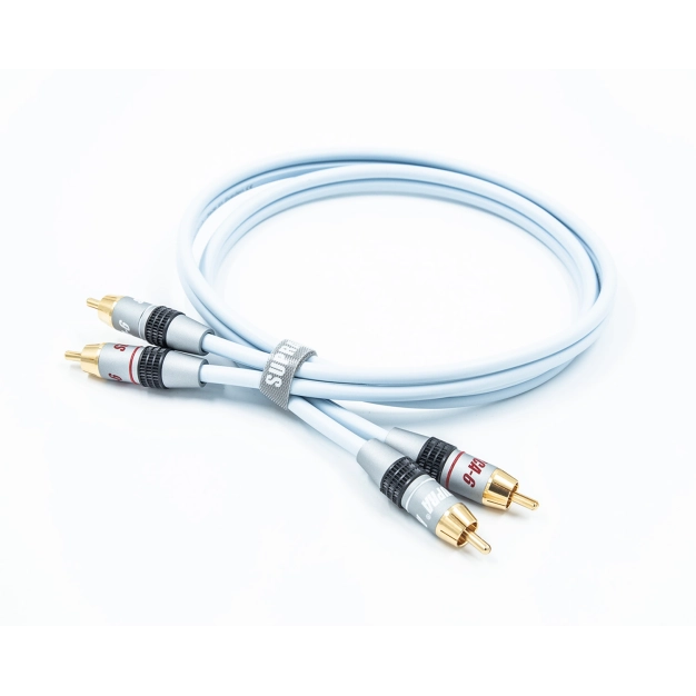 Міжблочний кабель Supra DUAL 2RCA-2RCA Audio 1.5 м Ice Blue