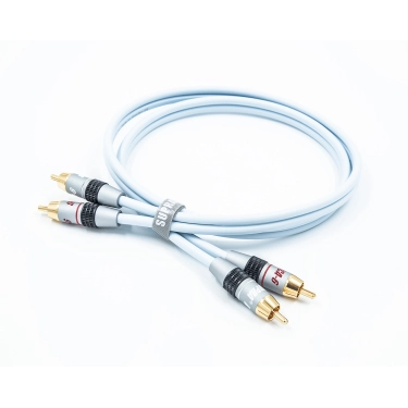 Міжблочний кабель Supra DUAL 2RCA-2RCA Audio 1.5 м Ice Blue
