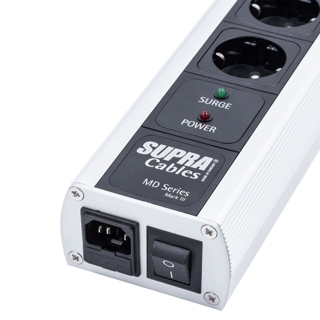 Фільтр мережі Supra MAINS BLOCK MD03-EU/SP SWITCH 3 розетки