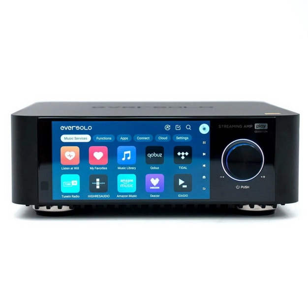 Мережевий інтегральний підсилювач EverSolo Play CD Edition із вбудованим CD-плеєром, HDMI ARC та MM/MC фонокоректором