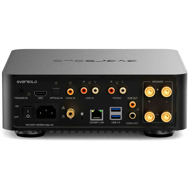 Мережевий інтегральний підсилювач EverSolo Play CD Edition із вбудованим CD-плеєром, HDMI ARC та MM/MC фонокоректором