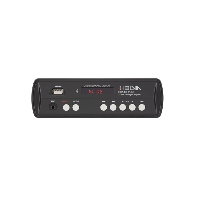 Компактний стереопідсилювач HELVIA HCA-60 PLAY з Bluetooth та USB