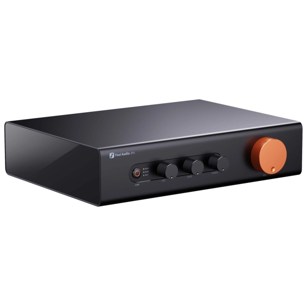 Попередній підсилювач Fosi Audio ZP3 Black з XLR та Sub Out