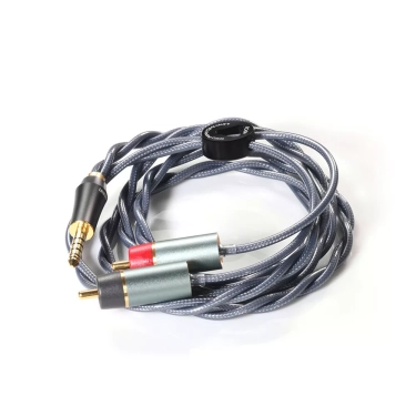 Кабель DD HiFi RC40A 4.4 мм – 2 RCA 120 см сірий