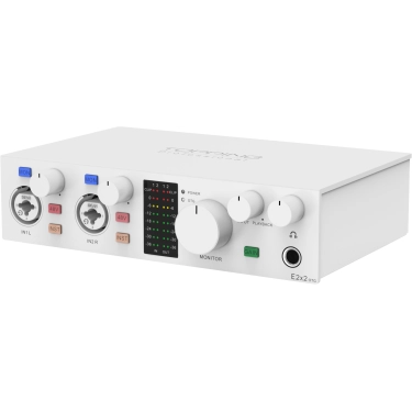 Аудіоінтерфейс Topping Professional E2x2 OTG White для запису та стримінгу