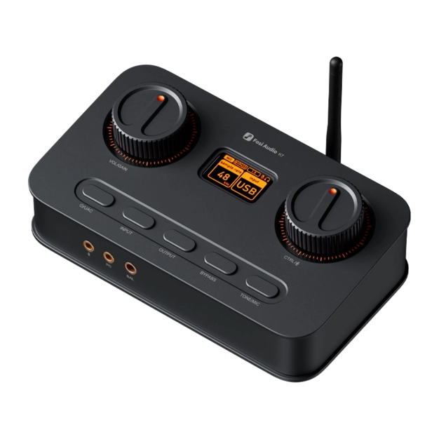 ЦАП та підсилювач для навушників Fosi Audio K7 Black — Hi-Res DAC