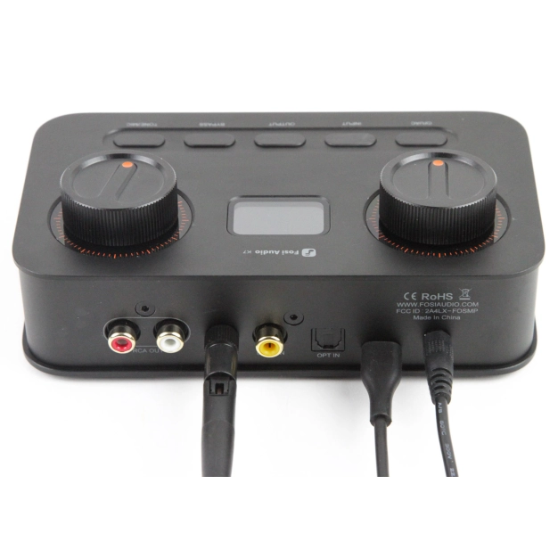 ЦАП та підсилювач для навушників Fosi Audio K7 Black — Hi-Res DAC