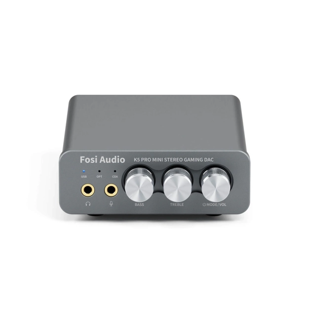 ЦАП Fosi Audio K5 Pro Gray - USB DAC для ПК та ігрових консолей
