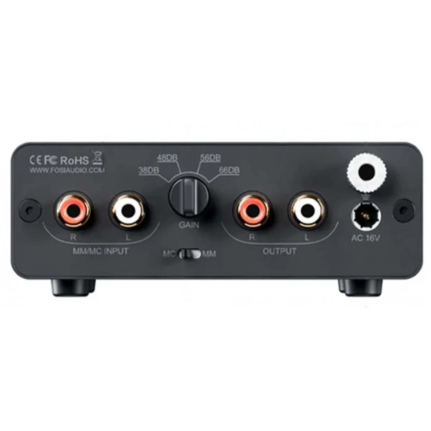 Фонокоректор Fosi Audio Box X5 Black для MM/MC картриджів