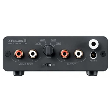 Фонокоректор Fosi Audio Box X5 Black для MM/MC картриджів