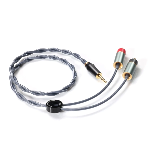 Кабель DD HiFi RC40A 4.4 мм – 2 RCA 60 см сірий