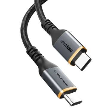 Cabletime CU03L 1 м - USB-C кабель 100W Black