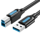 Кабель Vention COOBF USB 3.0 AB 1 м чорний