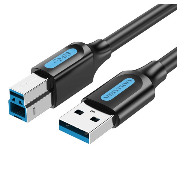Кабель Vention COOBF USB 3.0 AB 1 м чорний