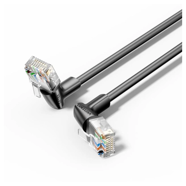 Vention IBSBJ 5 м - патч-корд CAT6A UTP Black 10 Гбіт/с